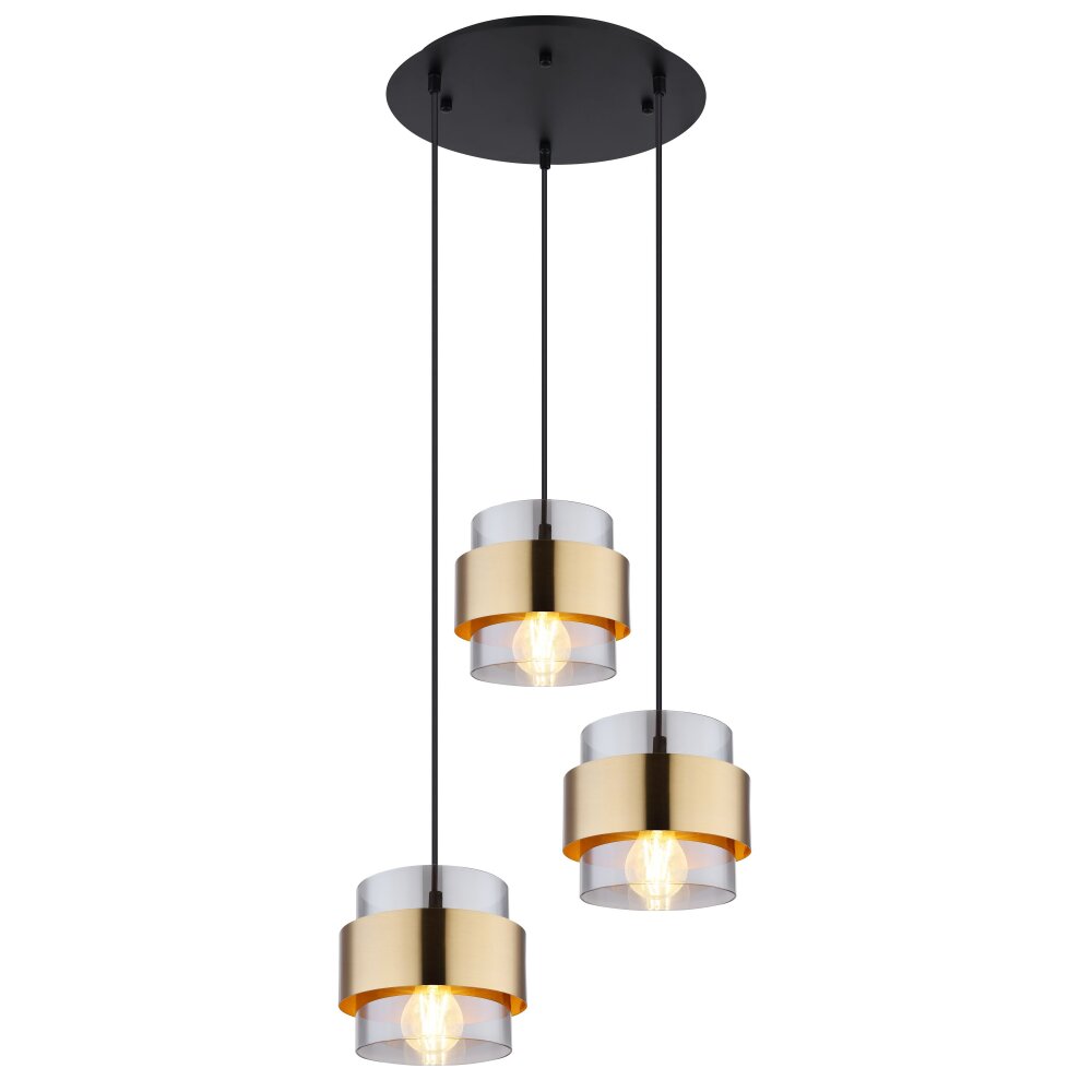 Globo MILLEY Lampa Wisząca Czarny, 3-punktowe main product photo