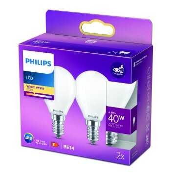 Philips 2x LED E14 4,3 Wat 2700 Kelwinów 470 Lumenów