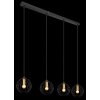 Globo EUSEBIUS Lampa Wisząca Czarny, 4-punktowe