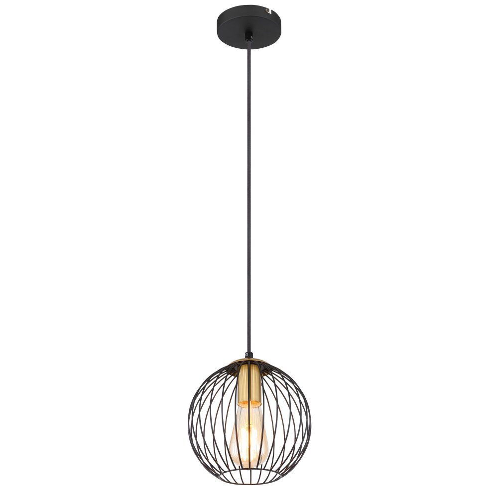Globo EUSEBIUS Lampa Wisząca Czarny, 1-punktowy main product photo