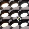 Tjerne wentylator sufitowy LED Czarny, 1-punktowy