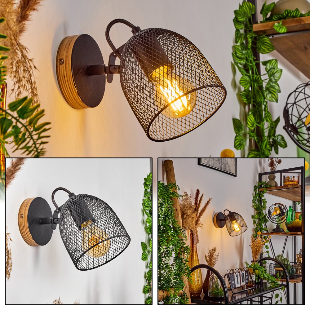 Hakvaag Lampa ścienna Brązowy, Czarny, 1-punktowy main product photo