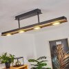 Giresta Lampa Sufitowa LED Czarny, 4-punktowe