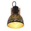 Globo LENNA Lampa ścienna ciemne drewno, czarny, 1-punktowy