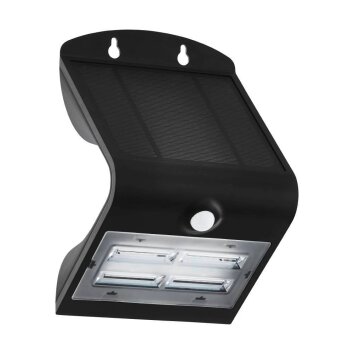 Eglo-Leuchten LAMOZZO Lampy solarne LED Czarny, 1-punktowy, Czujnik ruchu