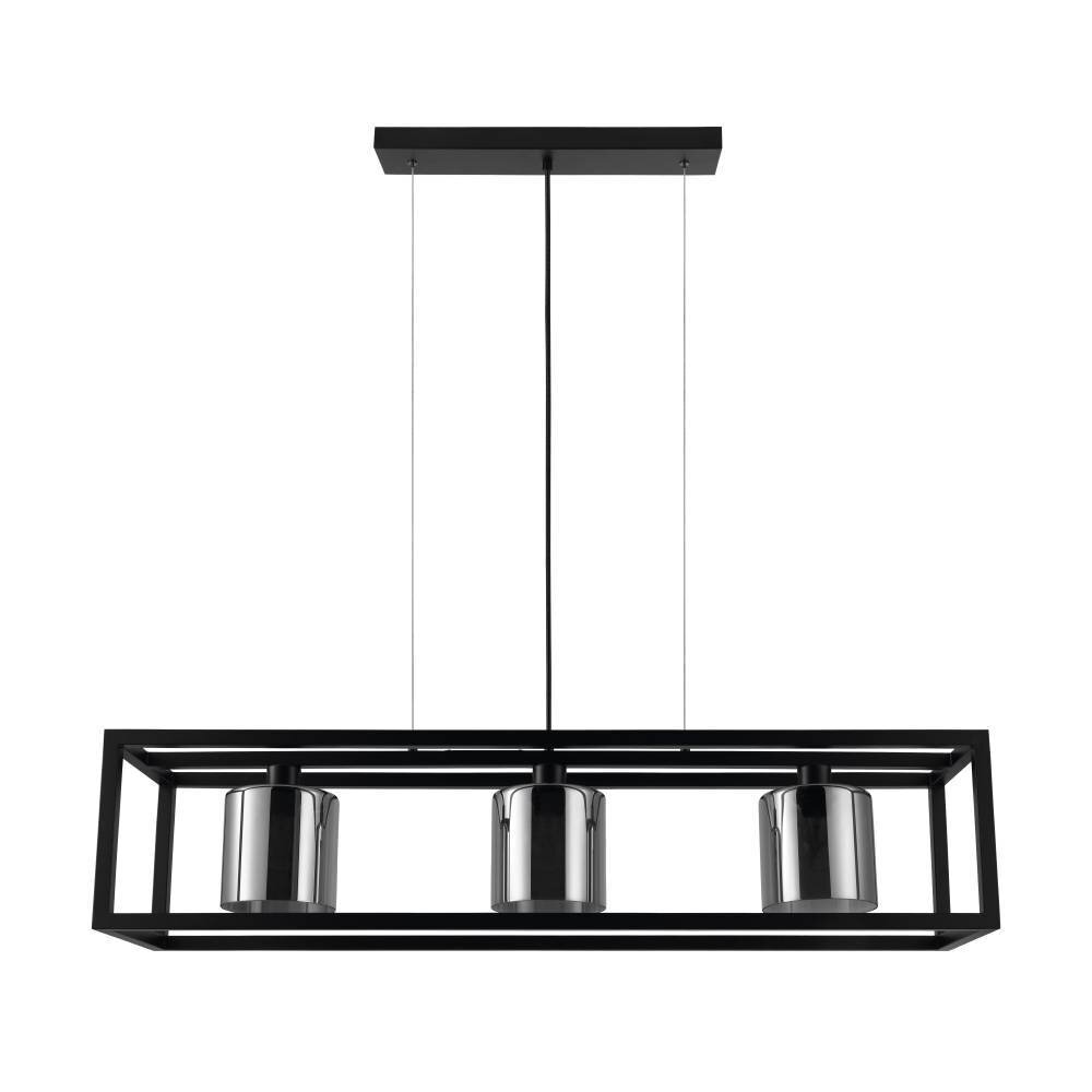 Eglo-Leuchten BRISLING Lampa Wisząca Czarny, 3-punktowe main product photo