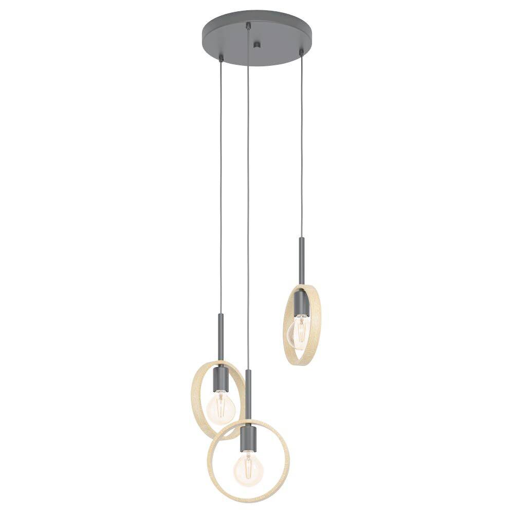 Eglo-Leuchten IPSDEN Lampa Wisząca Czarny, 3-punktowe main product photo