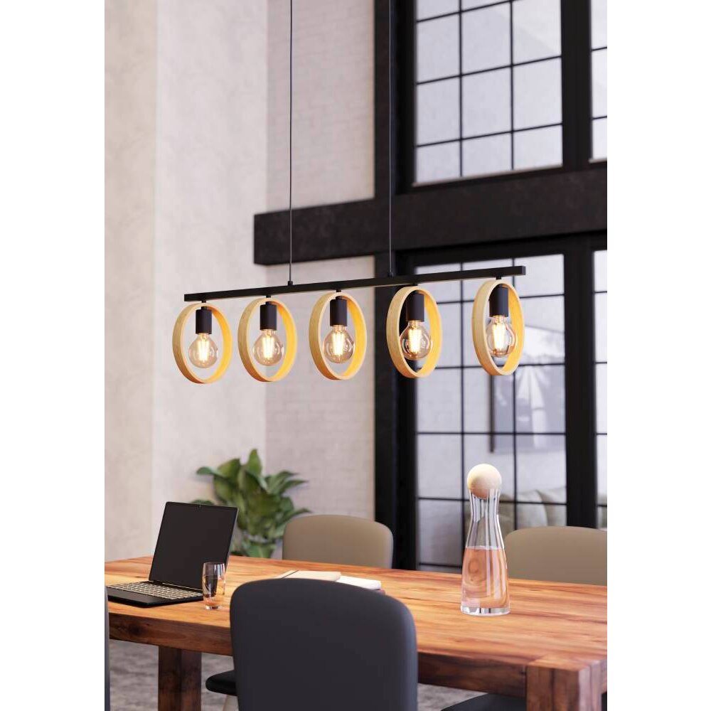 Eglo-Leuchten IPSDEN Lampa Wisząca Czarny, 5-punktowe main product photo