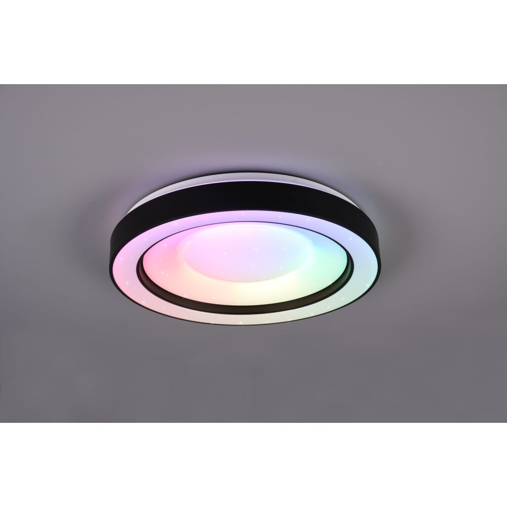 Reality Arco Lampa Sufitowa LED Czarny, 1-punktowy, Zdalne sterowanie, Zmieniacz kolorów main product photo