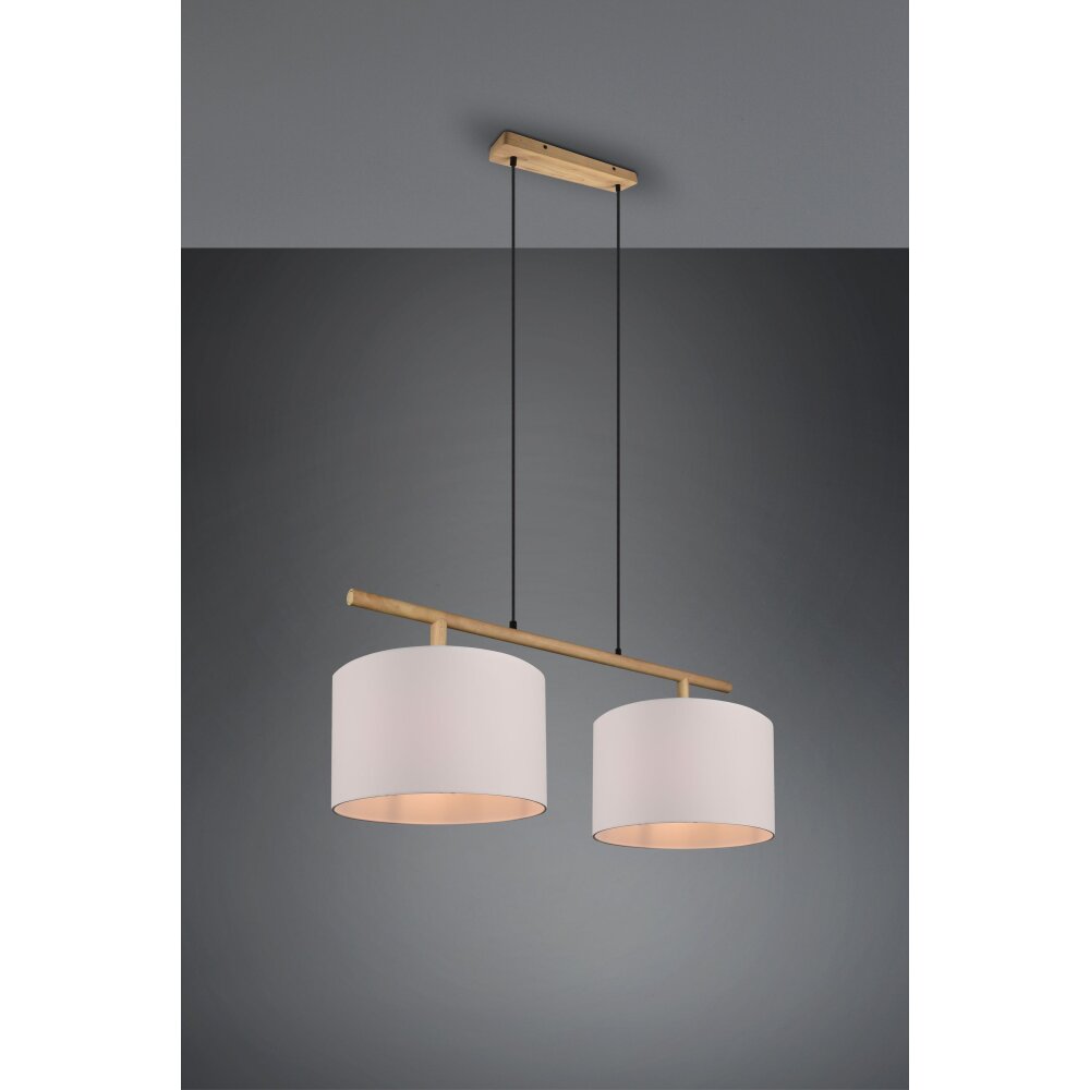Trio-Leuchten Korba Lampa Wisząca Brązowy, 2-punktowe main product photo