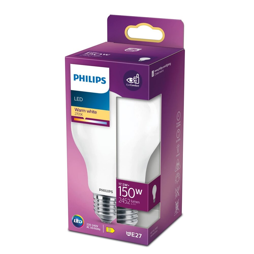 Philips LED E27 17,5 Wat 2700 Kelwinów 2452 Lumenów main product photo