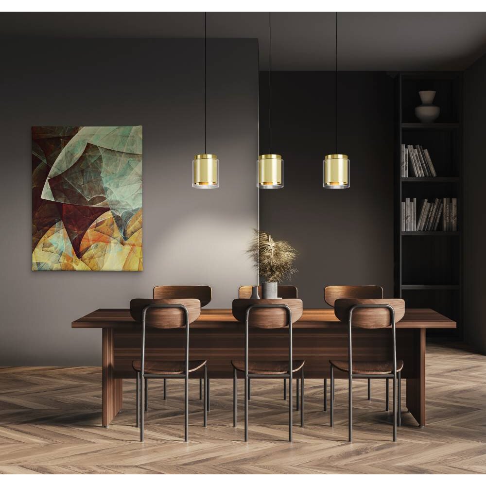 Eglo-Leuchten LAGUNITAS Lampa Wisząca Złoty, Mosiądz, Czarny, 3-punktowe main product photo