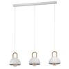 Eglo-Leuchten CALMANERA Lampa Wisząca Mosiądz, Biały, 3-punktowe
