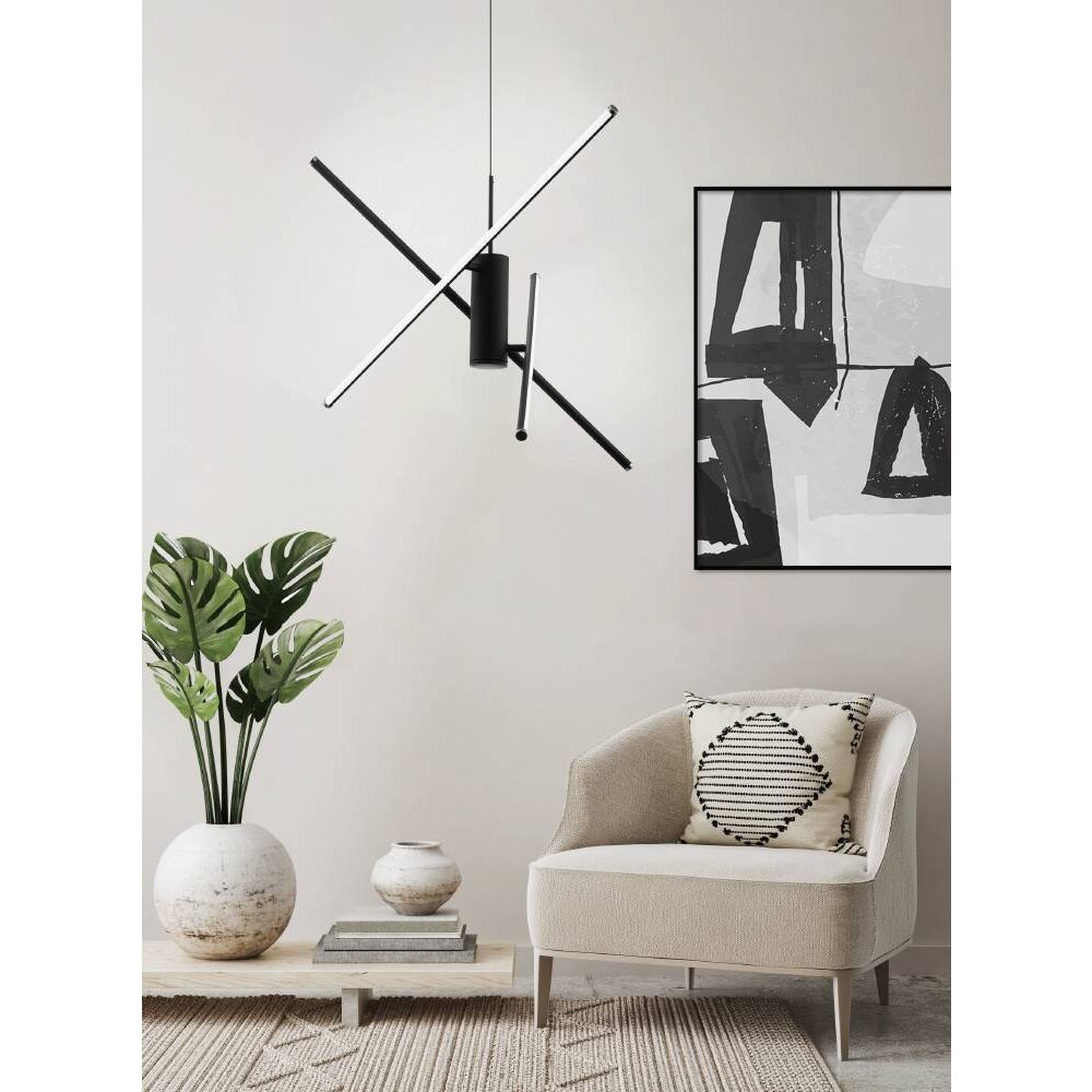 Eglo-Leuchten SALITRE Lampa Wisząca LED Czarny, 1-punktowy main product photo