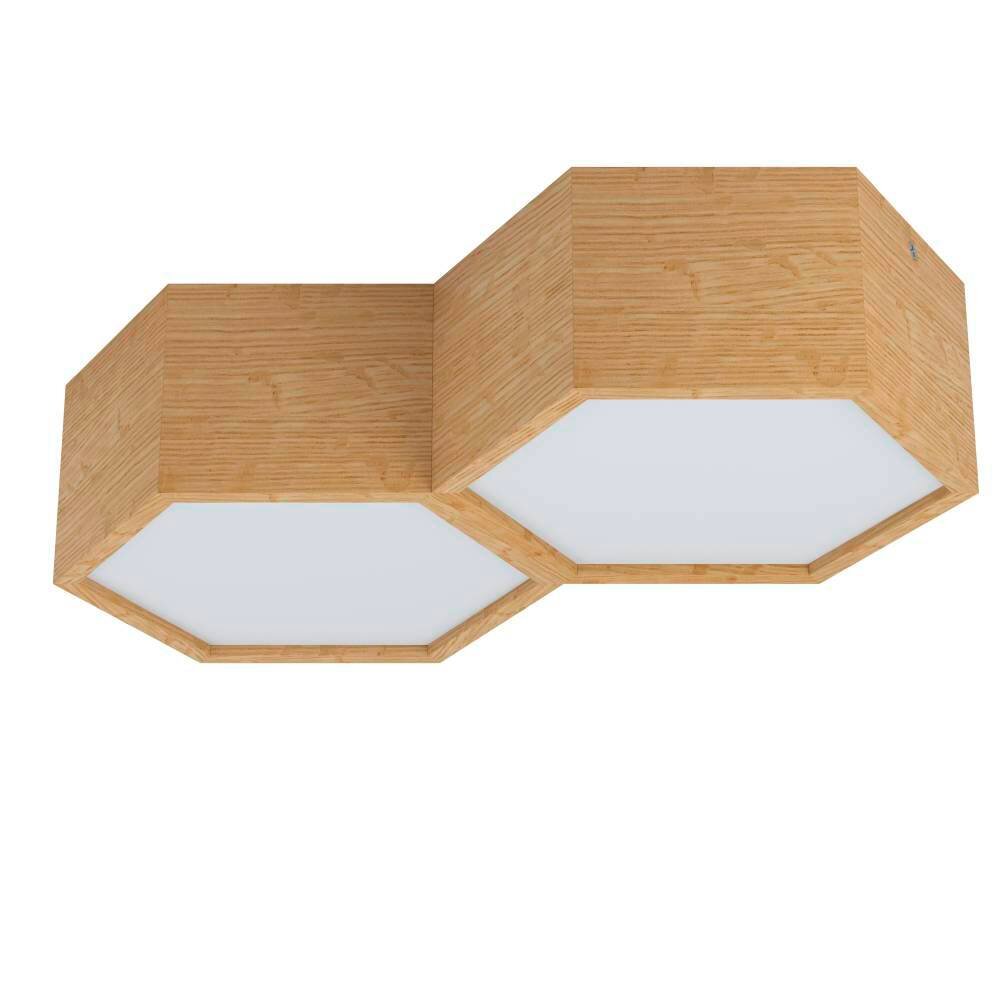 Eglo-Leuchten MIRLAS Lampa Sufitowa Brązowy, 2-punktowe main product photo