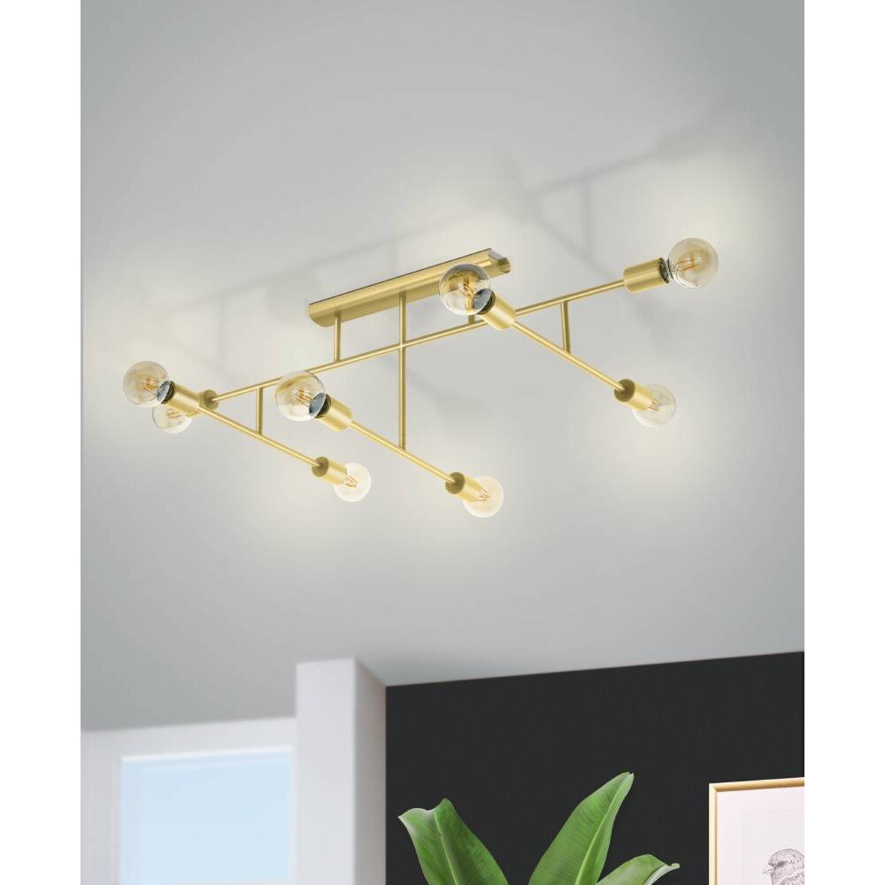 Eglo-Leuchten BELSIANA Lampa Sufitowa Mosiądz, 8-punktowe main product photo
