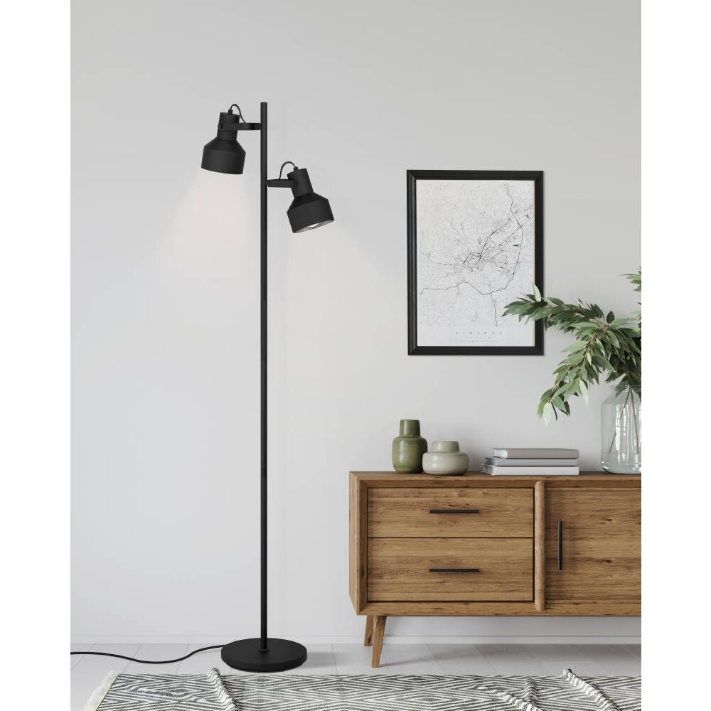 Eglo-Leuchten CASIBARE Lampa Stojąca Czarny, 2-punktowe main product photo