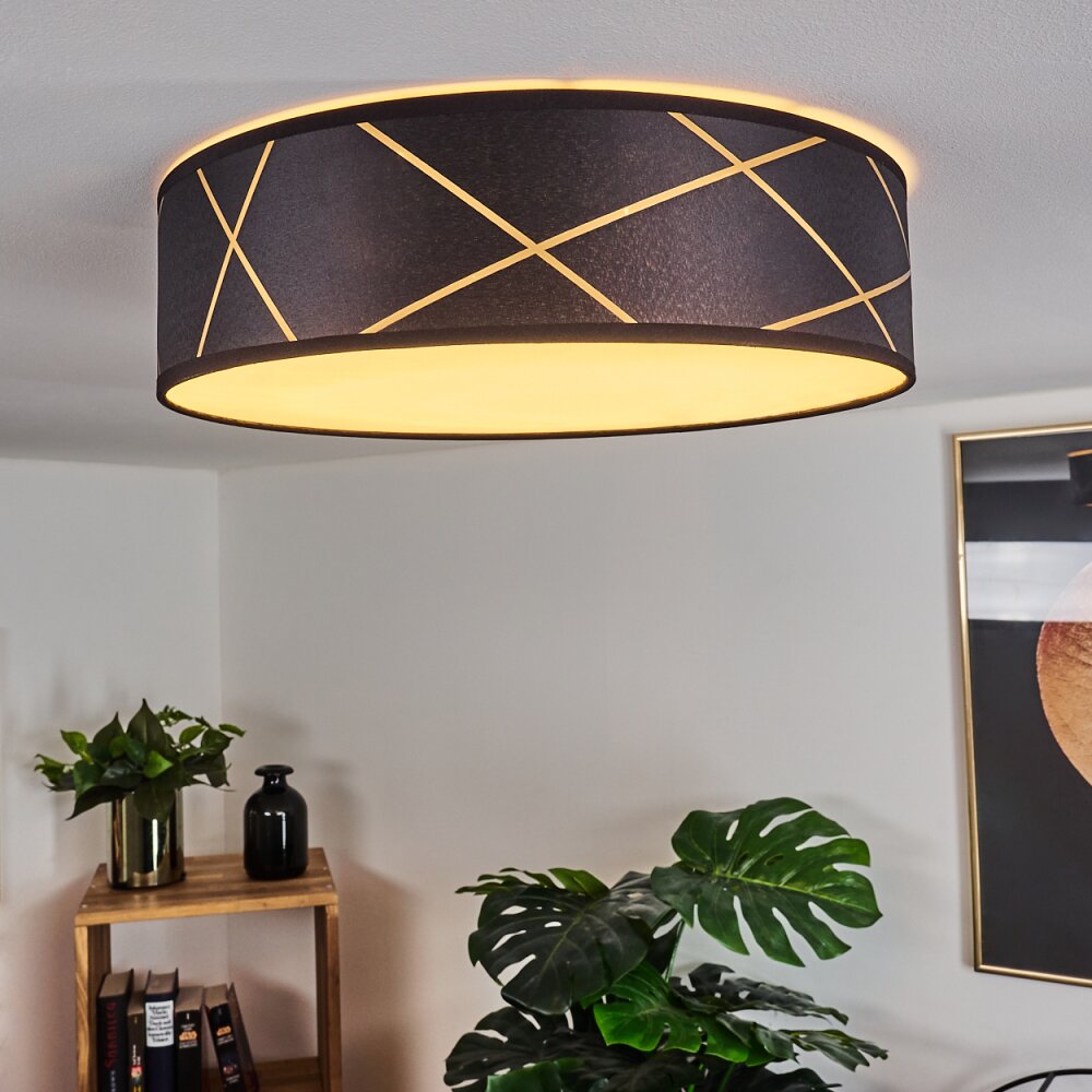Opatija Lampa Sufitowa LED Złoty, Czarny, Biały, 1-punktowy main product photo
