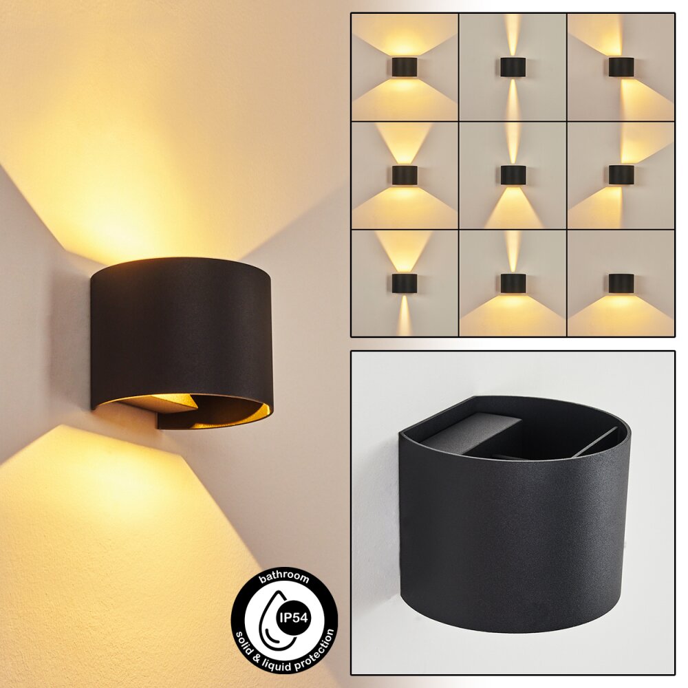 Strandaa Lampa ścienna LED Czarny, 2-punktowe main product photo