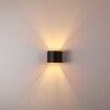 Badajoz Lampa ścienna LED Miedź, Czarny, 1-punktowy