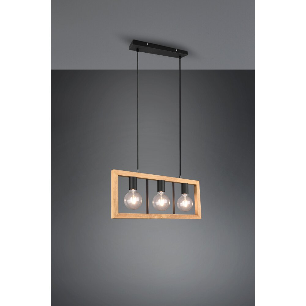 Trio-Leuchten Agra Lampa Wisząca Czarny, 3-punktowe main product photo