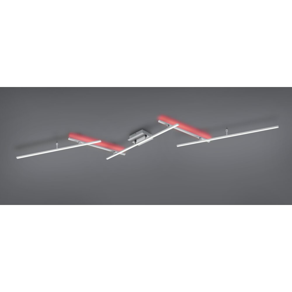 Trio-Leuchten Arvin Lampa Sufitowa LED Nikiel matowy, 2-punktowe, Zdalne sterowanie, Zmieniacz kolorów main product photo