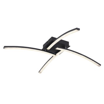 Globo JULES Lampa Sufitowa LED czarny, 1-punktowy