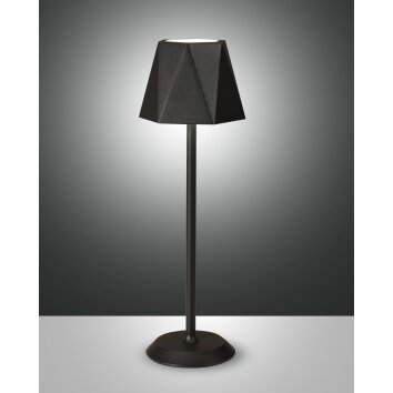 Fabas-Luce KATY lampka nocna LED Czarny, 1-punktowy