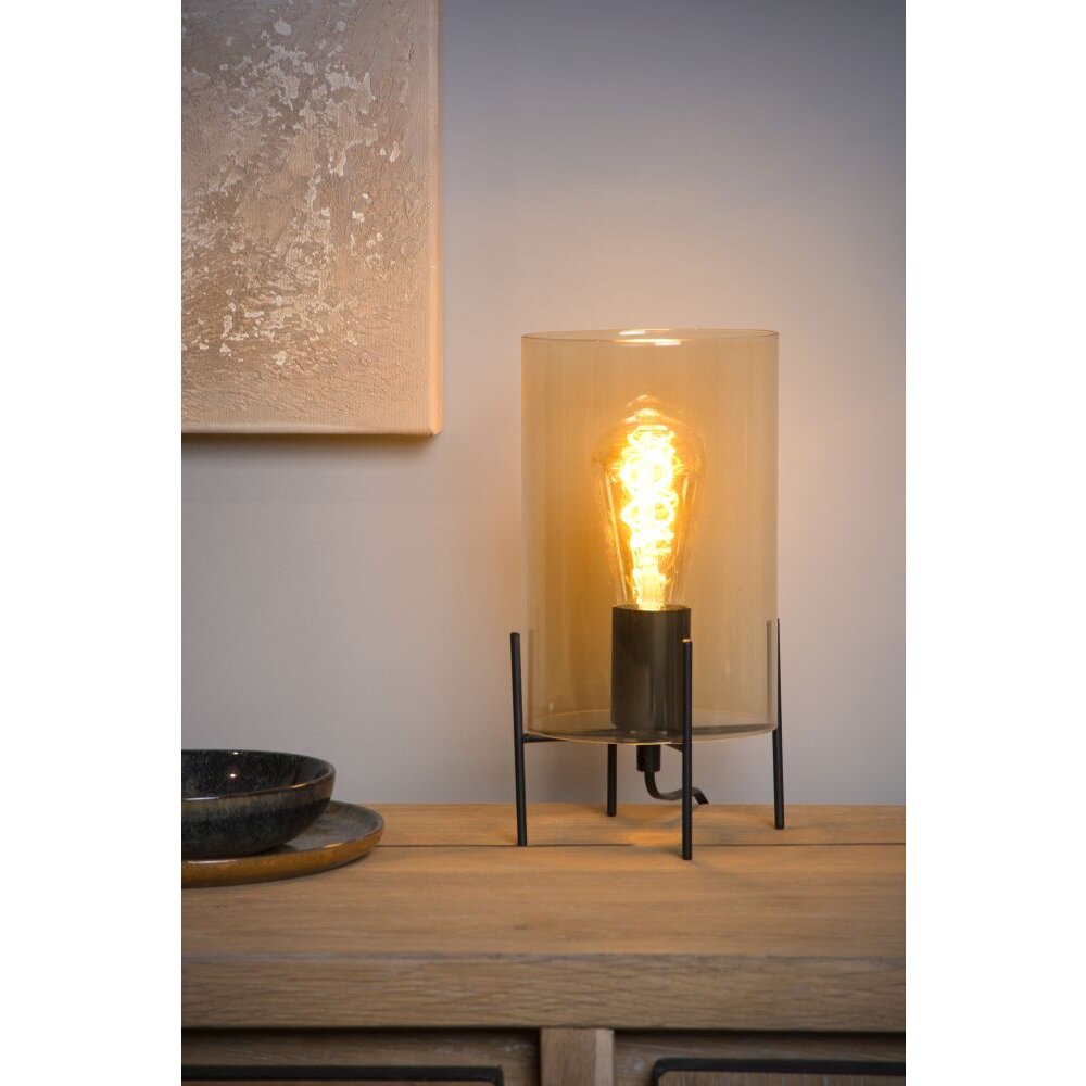 Lucide STEFFIE Lampa stołowa Czarny, 1-punktowy main product photo