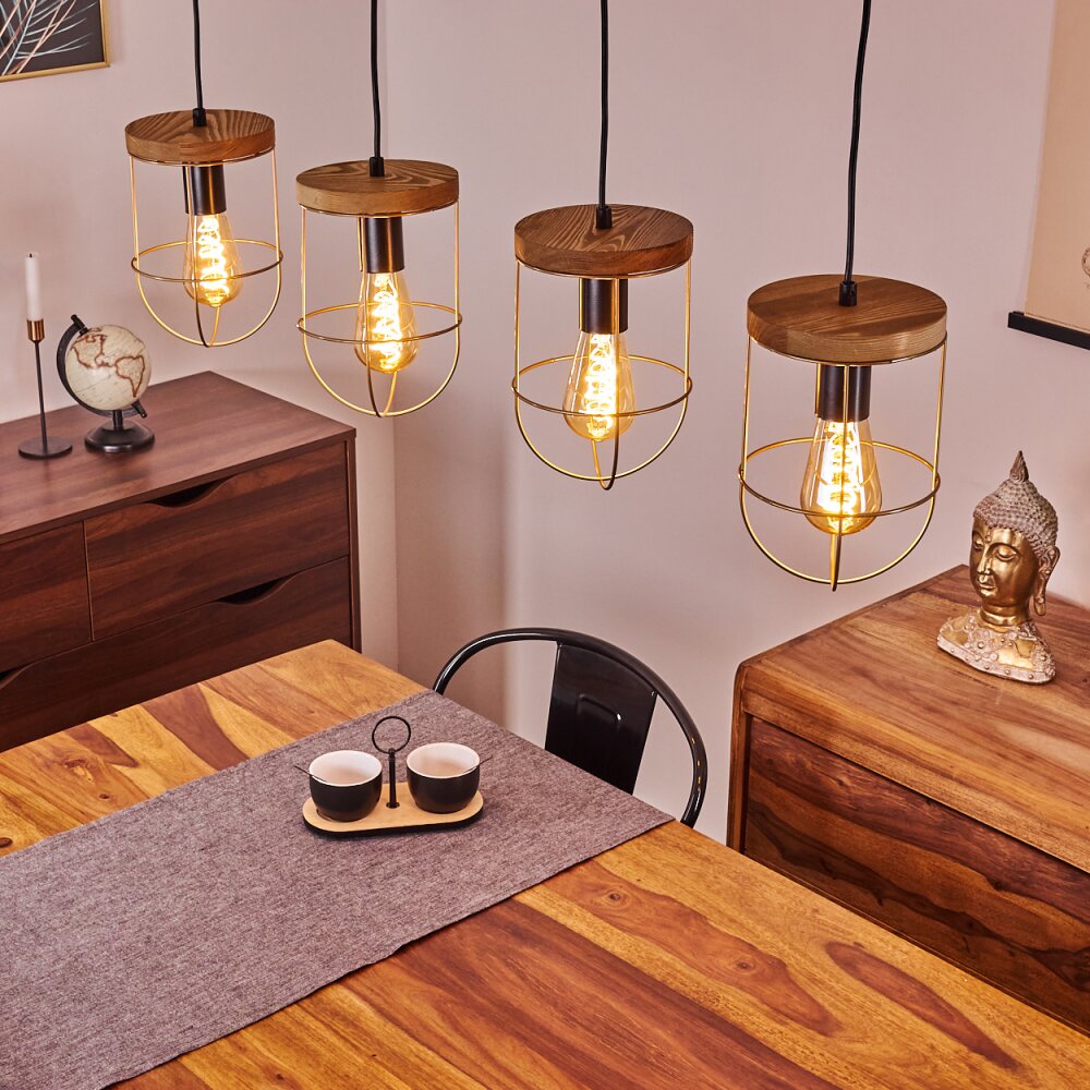 Hodne Lampa Wisząca Ecru, Czarny, 4-punktowe main product photo