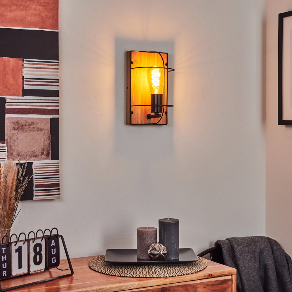 Hodne Lampa ścienna Ecru, Czarny, 1-punktowy main product photo