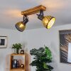 Racolo Lampa Sufitowa Ciemne drewno, 2-punktowe