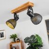 Racolo Lampa Sufitowa Ciemne drewno, 2-punktowe