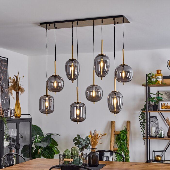 Verbania Lampa Wisząca mosiądz, 8-punktowe