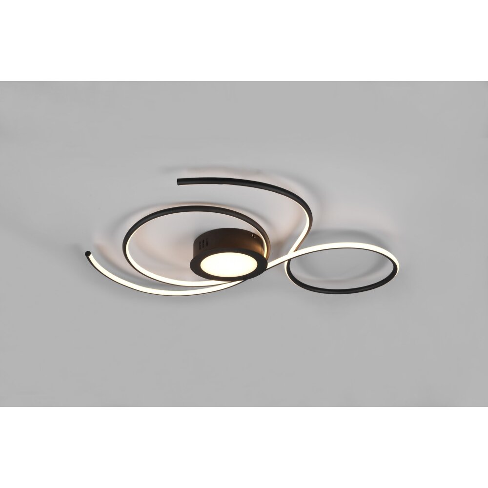 Trio-Leuchten Jive Lampa Sufitowa LED Czarny, 1-punktowy, Zdalne sterowanie main product photo