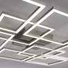 Paul-Neuhaus Q-INIGO Lampa Sufitowa LED Stal szczotkowana, 7-punktowe, Zdalne sterowanie