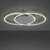 Paul-Neuhaus YUKI Lampa Sufitowa LED Stal szczotkowana, 3-punktowe, Zdalne sterowanie