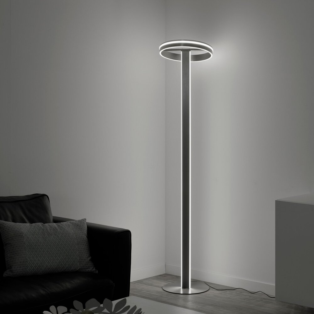 Paul-Neuhaus Q-VITO Lampa Stojąca LED Stal szczotkowana, 3-punktowe, Zdalne sterowanie main product photo