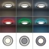 Leuchten-Direkt ARENDA Lampa Sufitowa LED Czarny, 1-punktowy, Zdalne sterowanie, Zmieniacz kolorów