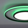 Leuchten-Direkt ARENDA Lampa Sufitowa LED Czarny, 1-punktowy, Zdalne sterowanie, Zmieniacz kolorów