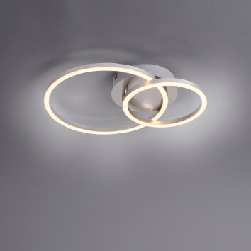 Leuchten-Direkt IVANKA Lampa Sufitowa LED Stal szczotkowana, 1-punktowy