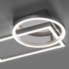 Leuchten-Direkt IVEN Lampa Sufitowa LED Stal szczotkowana, 1-punktowy