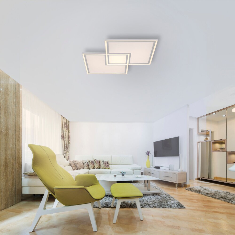 Leuchten-Direkt EDGING Lampa Sufitowa LED Biały, 1-punktowy, Zdalne sterowanie main product photo
