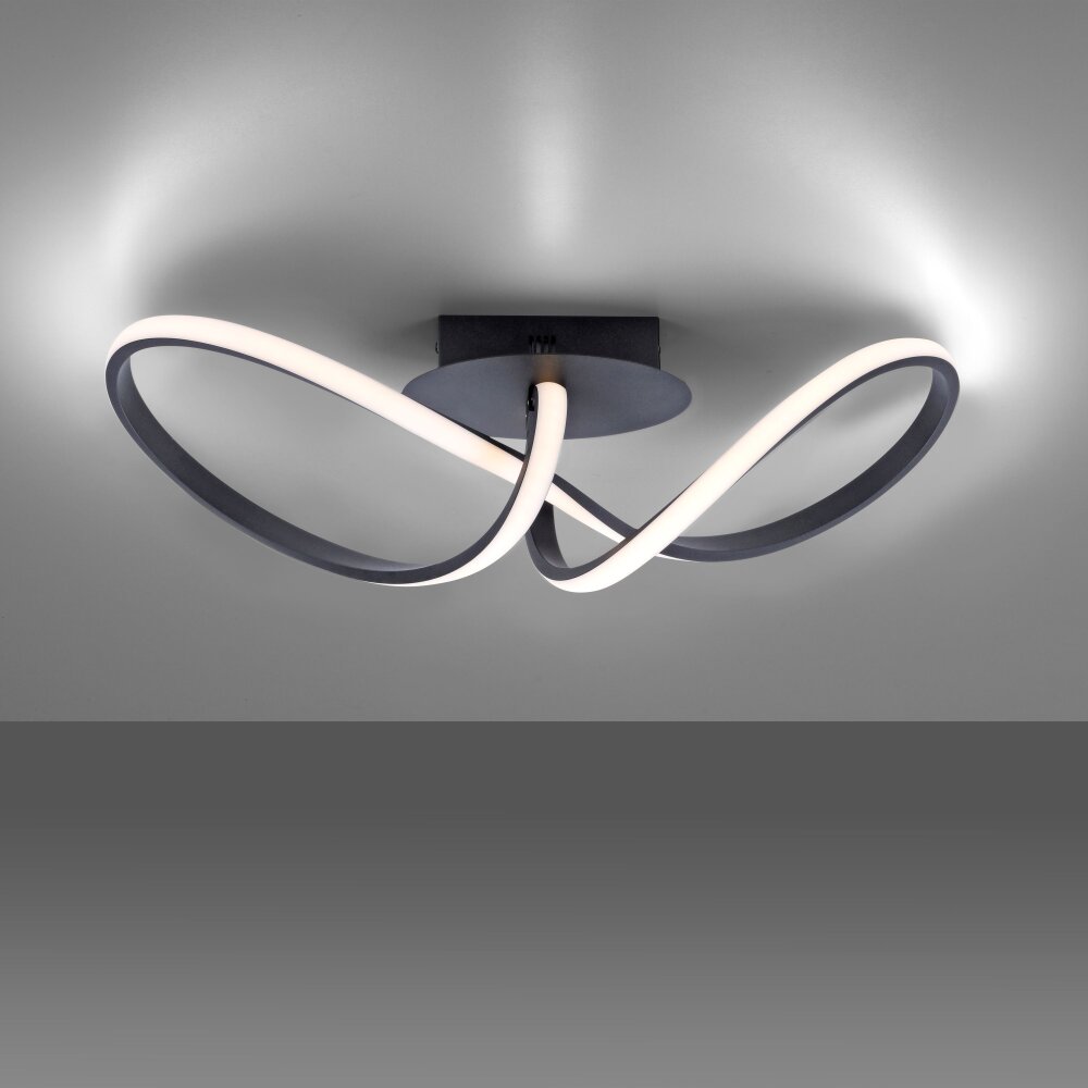 Leuchten-Direkt MARIA Lampa Sufitowa LED Czarny, 1-punktowy main product photo