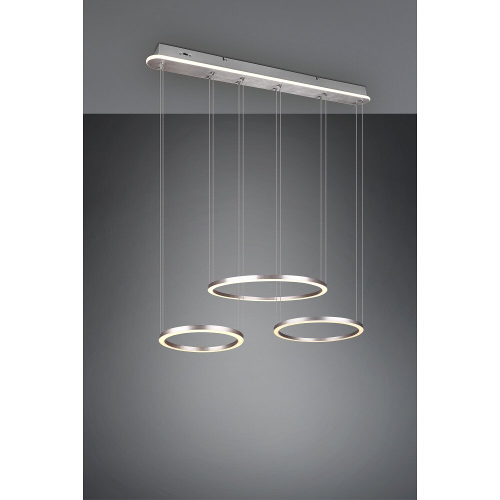 Trio-Leuchten Morrison Lampa Wisząca LED Nikiel matowy, 1-punktowy main product photo