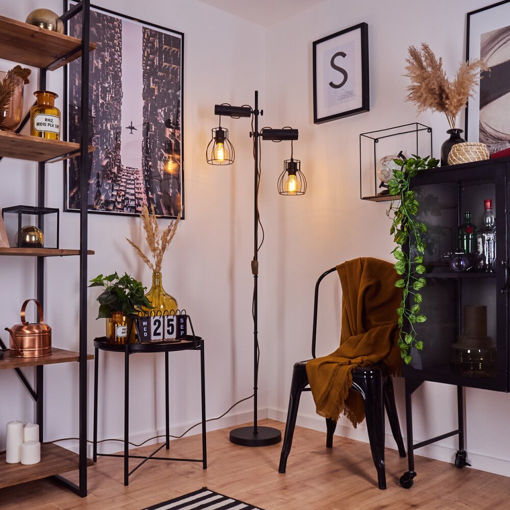 Gondo Lampa Stojąca Ecru, Czarny, 2-punktowe main product photo
