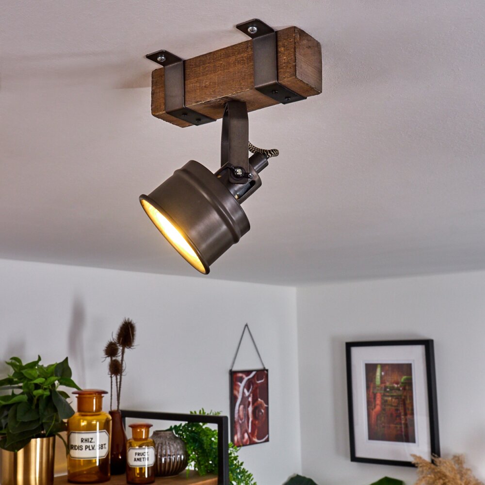 Pehefito Lampa Sufitowa Brązowy, Szary, Czarny, 1-punktowy main product photo