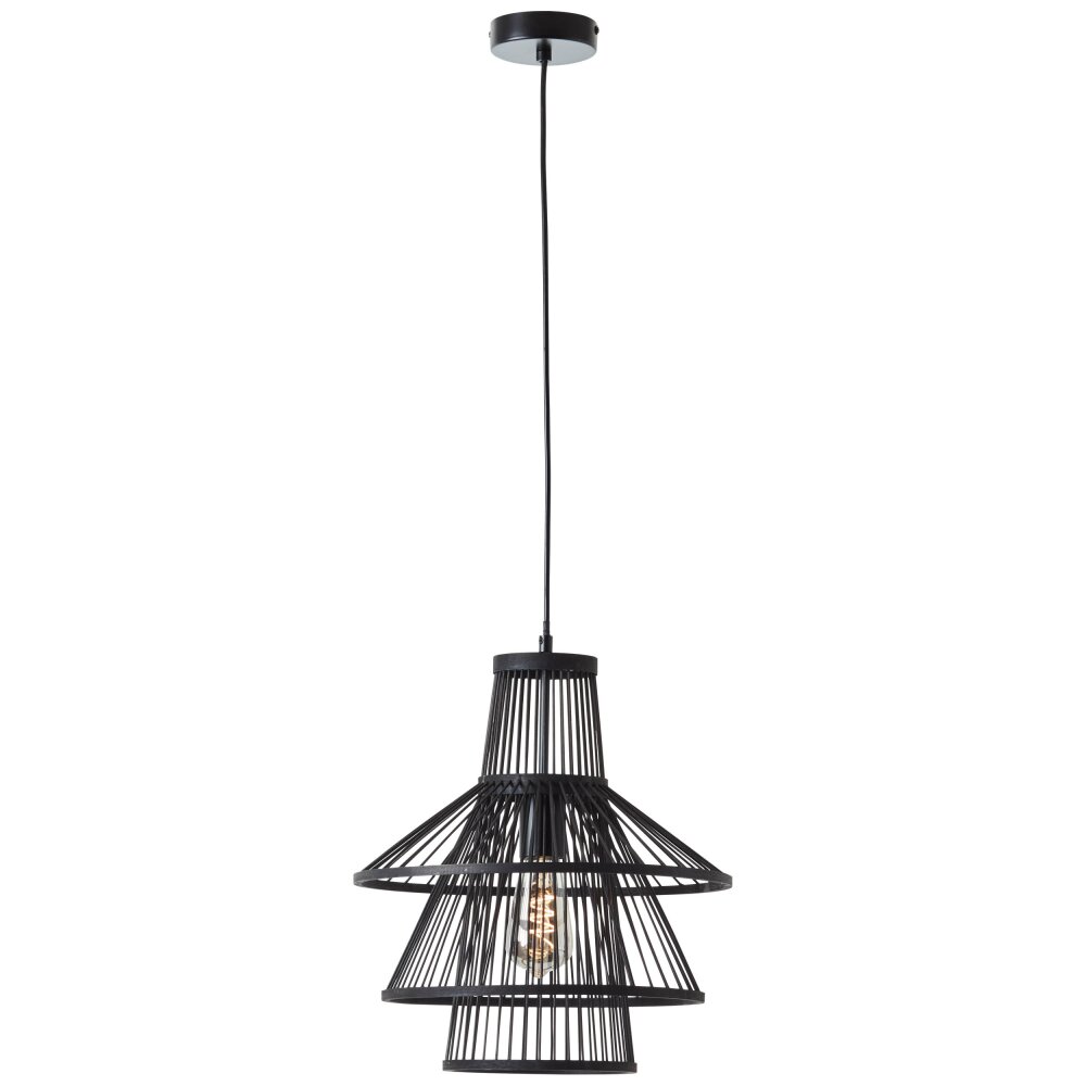 Brilliant-Leuchten Hartland Lampa Wisząca Czarny, 1-punktowy main product photo