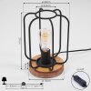Pasteur lampka nocna Ecru, Czarny, 1-punktowy