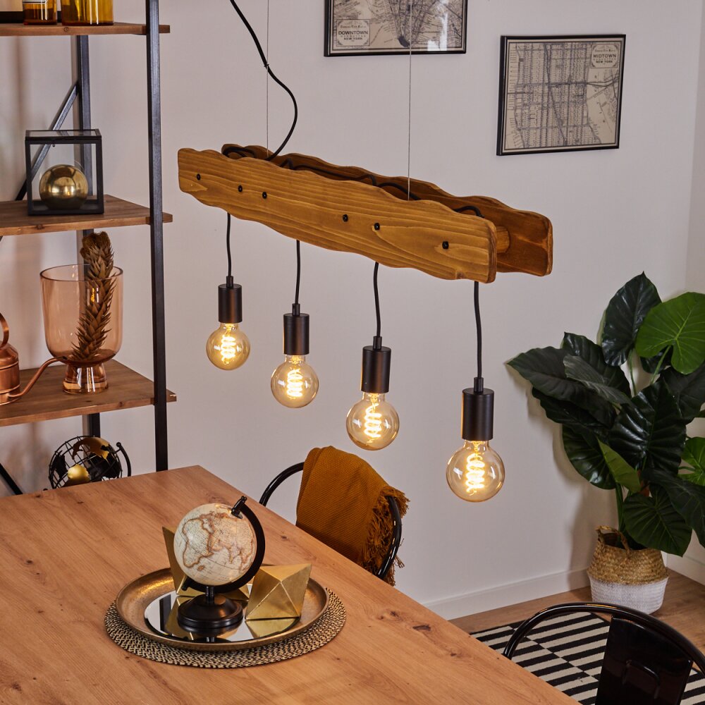 Flande Lampa Wisząca Czarny, 4-punktowe main product photo